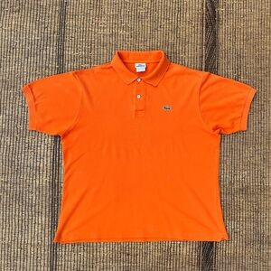 Vintage Lacoste Polo Shirt. Orange. US size XL.